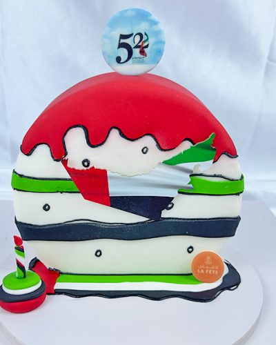 national day fondant cake 2