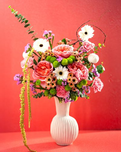 Flowers Vase White