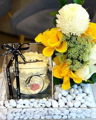 Special Flower Bouquet With Message In Clothe