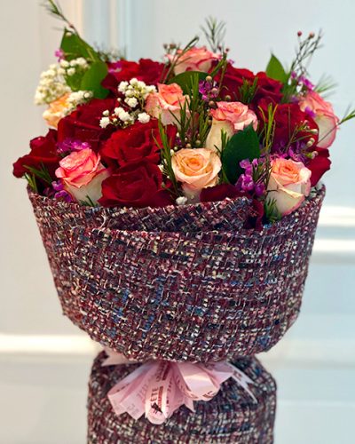 Flowers Bouquet Clothe Wrapping