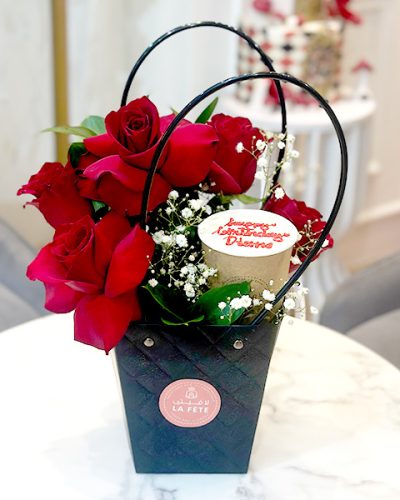 Cake In A Cup With Flowers